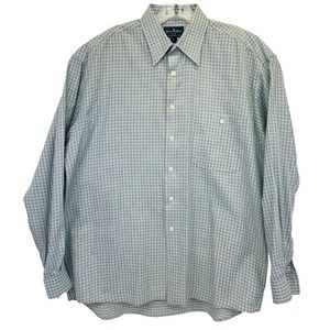 JOHNNIE WALKER Mens Large Green Plaid Button Up Shirt (L29) NW/OTs